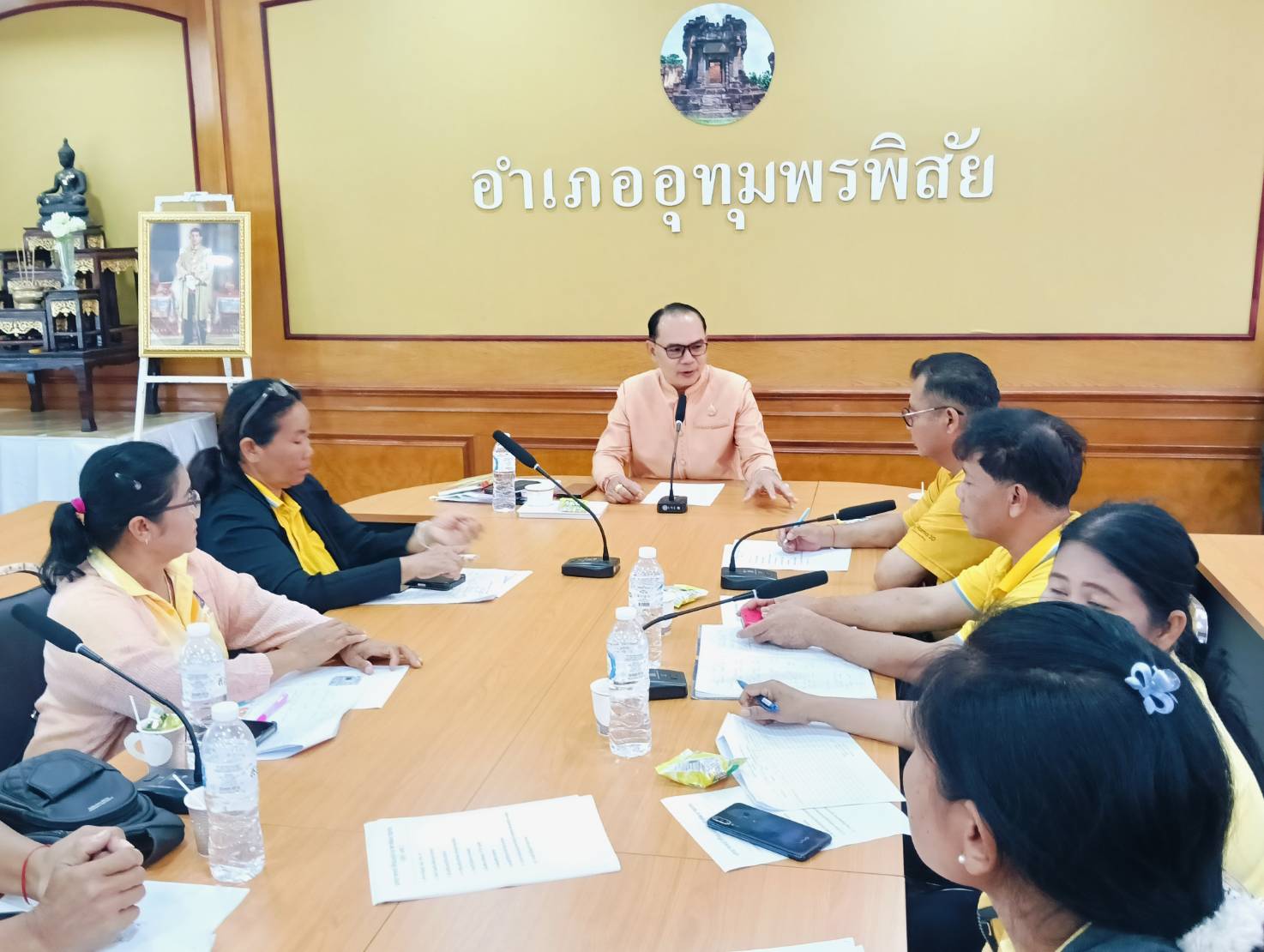 พช.อุทุมพรพิสัย จัดประชุมผู้นำอาสาพัฒนา (ผู้นำอช.)